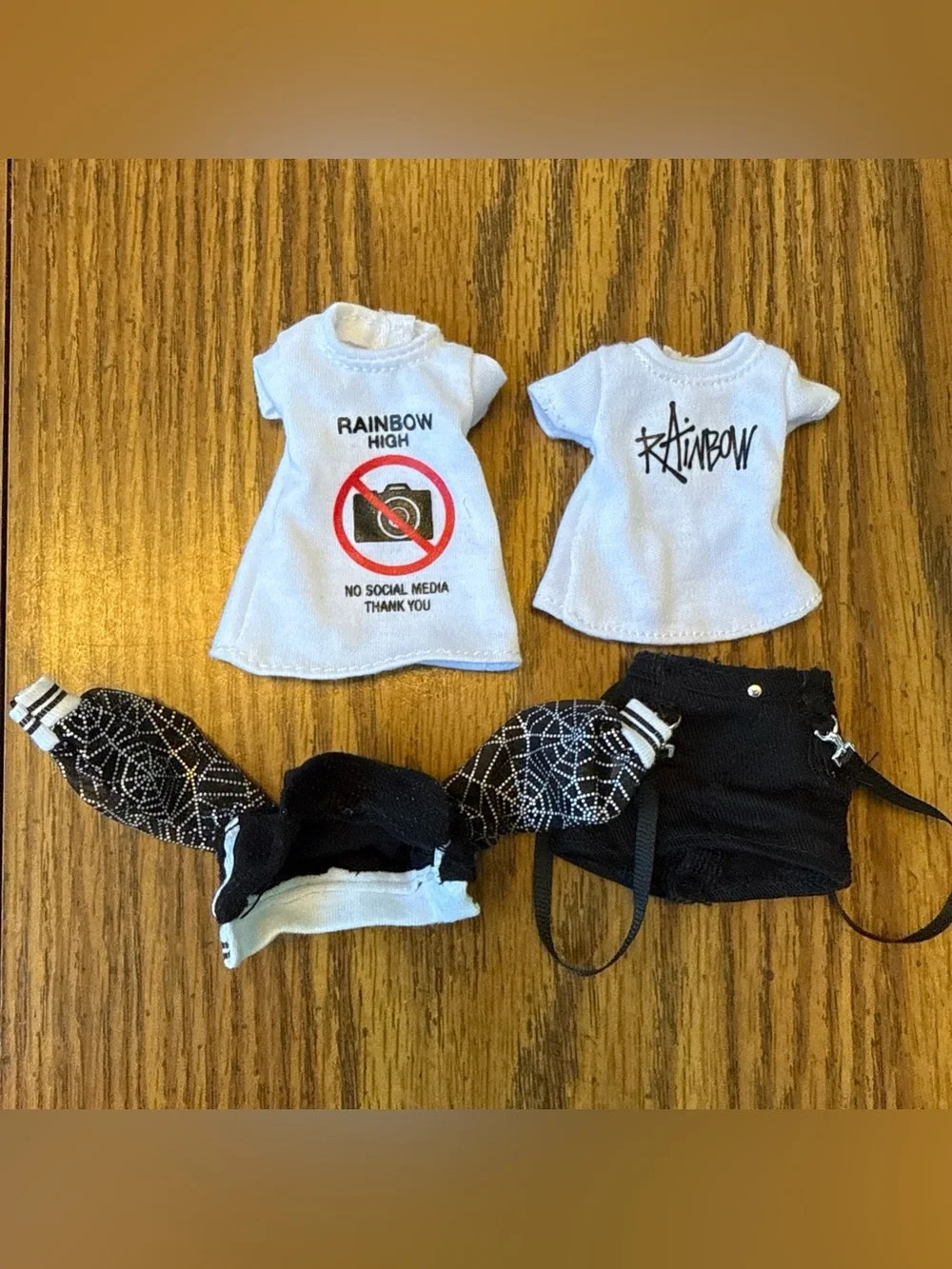 Huge lot of rainbow high doll clothes, shoes, boots, accessories